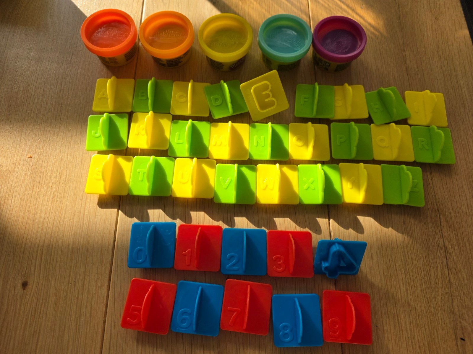 play doh letter en cijfers, Ophalen, Zo goed als nieuw
