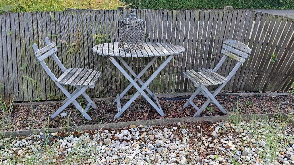Gratis tuinset, Ophalen, Gebruikt, Hout, Inklapbaar