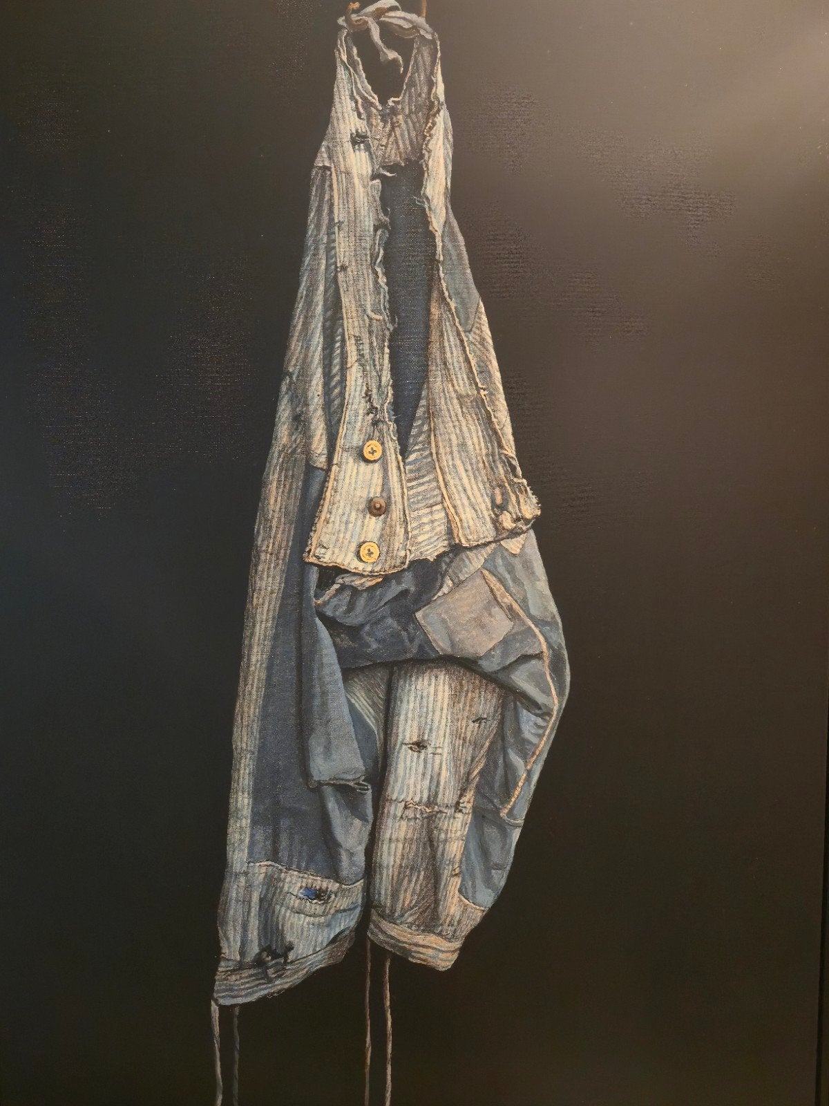Jopie Huisman - Koemelkers broek - Canvas met baklijst, Doek, Realistisch, Ophalen of Verzenden, Olieverf