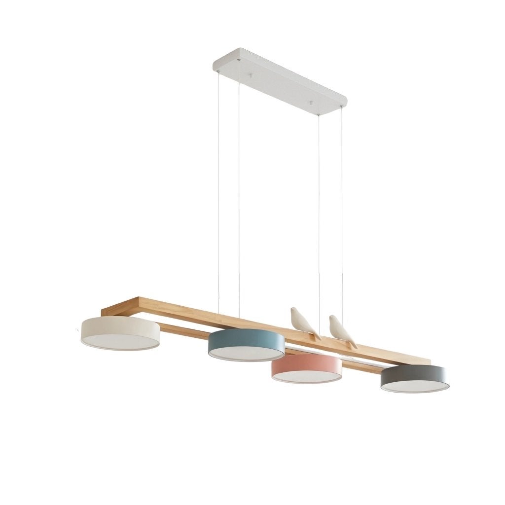 Sienna Bird Lineaire Hanglamp - Moderne Houten Balklamp, Ophalen, Nieuw, Hout, Minder dan 50 cm