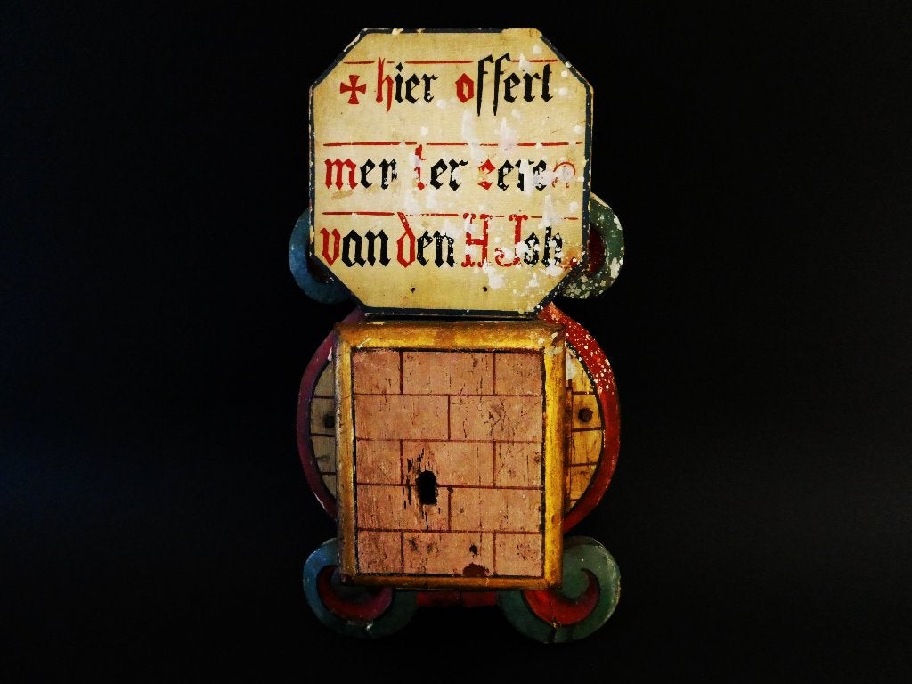 Offerblok collectebus  H. Johannes van Wivina klooster, Ophalen of Verzenden