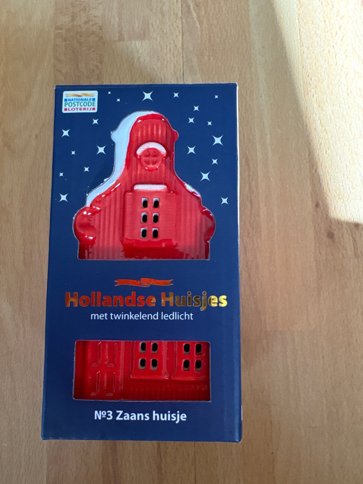 Hollands Huisje - Zaans huisje met LED-licht, Nieuw, Ophalen of Verzenden, Klassiek, Rood