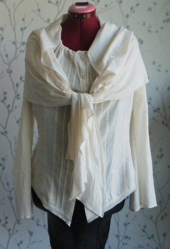 IKKS Zomerse Sjaal-Blouse maat M, Maat 38/40 (M), IKKS, Wit, Ophalen of Verzenden