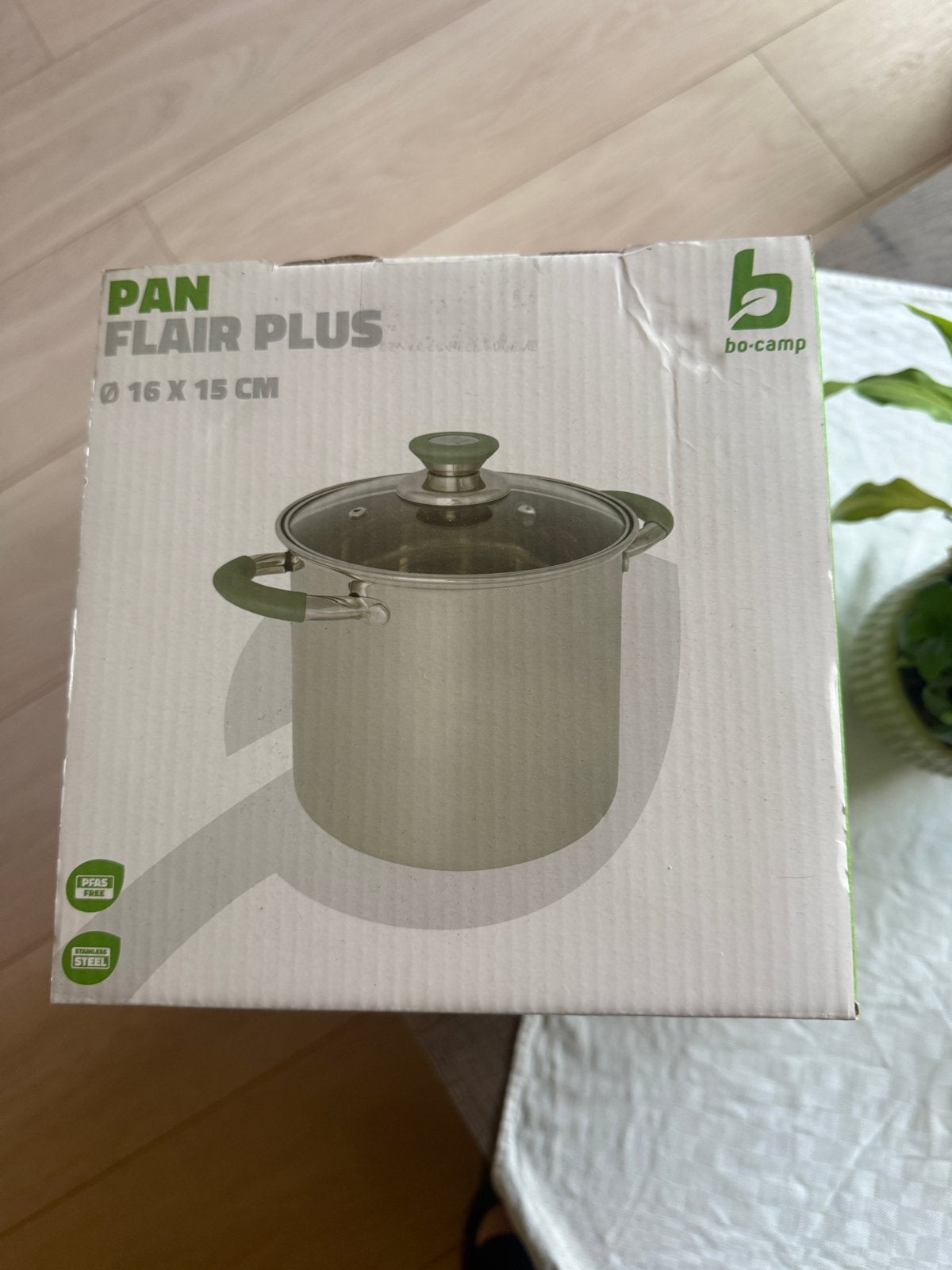 Bo-Camp Pan Flair Plus - 16x15 cm en 18x17 cm, Ophalen, Met deksel, Nieuw, Rvs