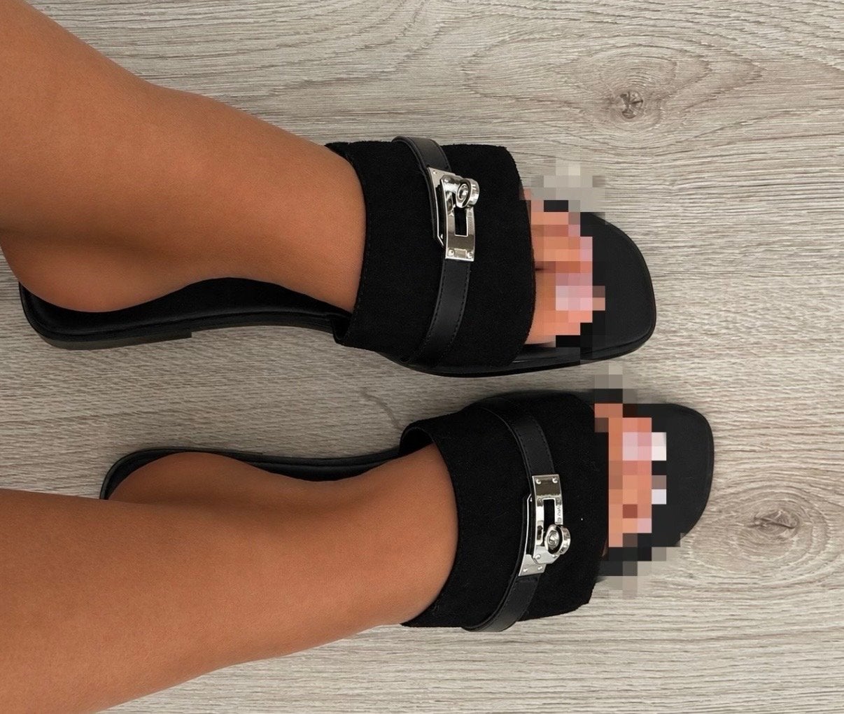 Hermes Giulia slippers Zwart - Nieuw, Zwart, Nieuw, Sandalen of Muiltjes, Ophalen of Verzenden