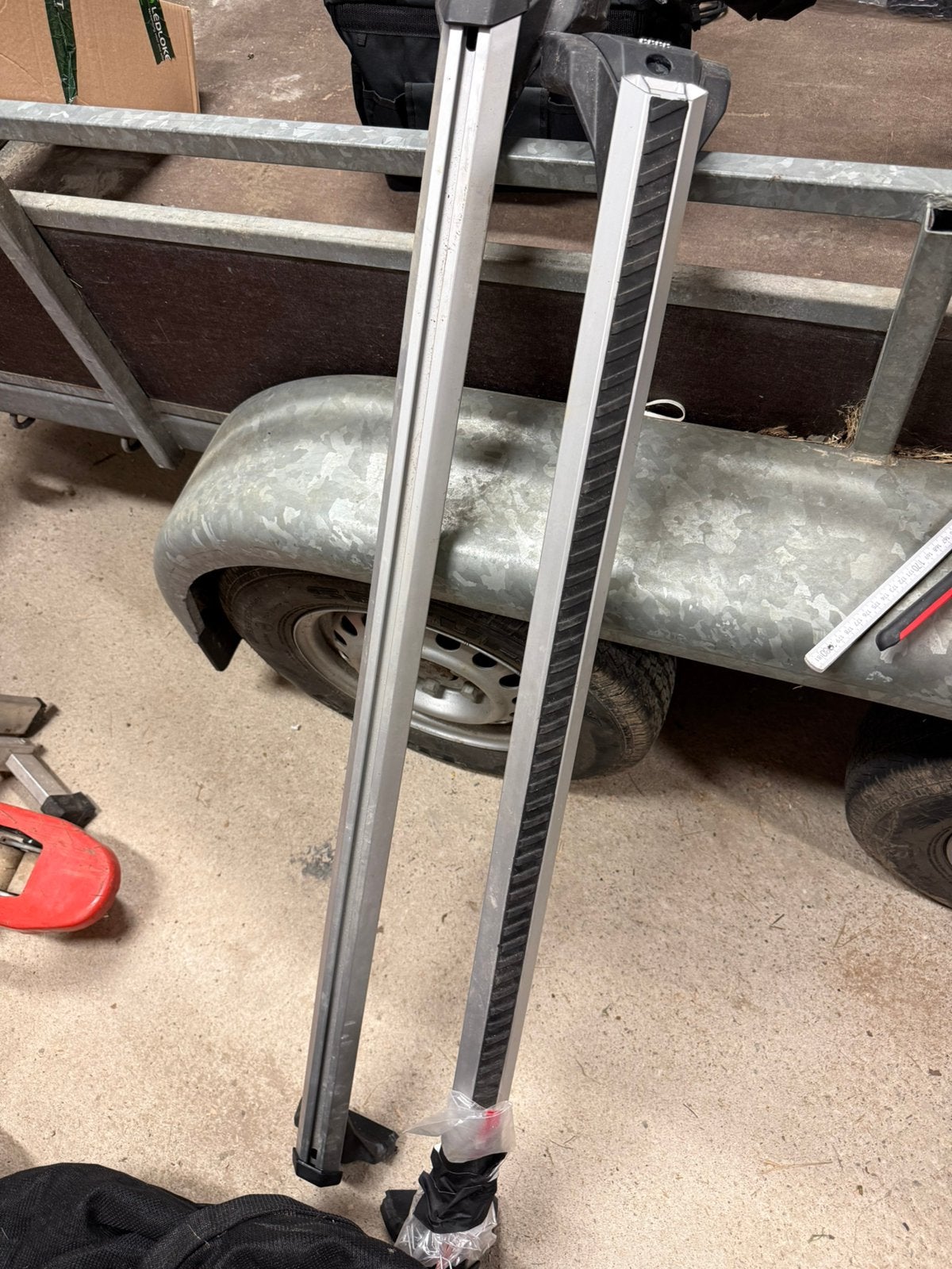 Audi Q7 dakdragers, Auto diversen, Dakdragers, Ophalen, Gebruikt
