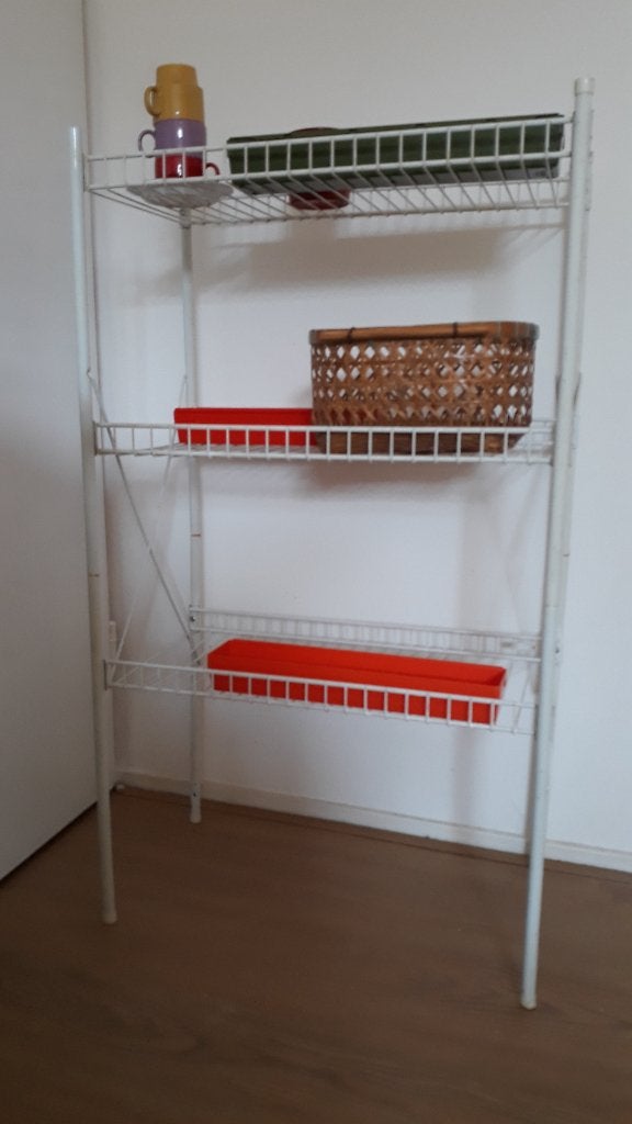 Metalen draadrek / opbergrek met 3 planken, Ophalen, Gebruikt