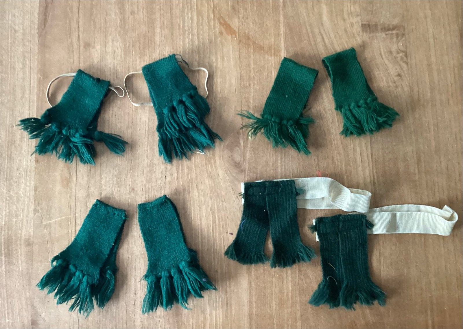Scouting: oude padvinders Kousenbandflosjes - Groen, Ophalen of Verzenden, Gebruikt
