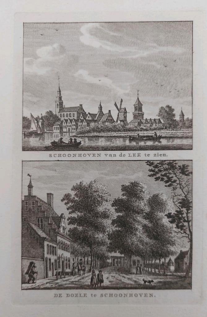 103-104 / Schoonhoven vanaf de Lek en Doele Schoonhoven, Ophalen of Verzenden