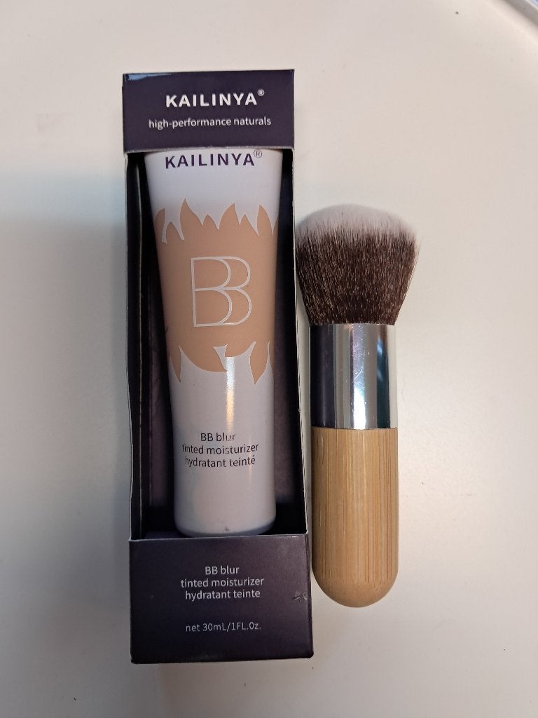 KAILINYA BB Blur Tinted Moisturizer 30ml + Make-up Kwast, Gehele gezicht, Nieuw, DEVENTER, Make-up