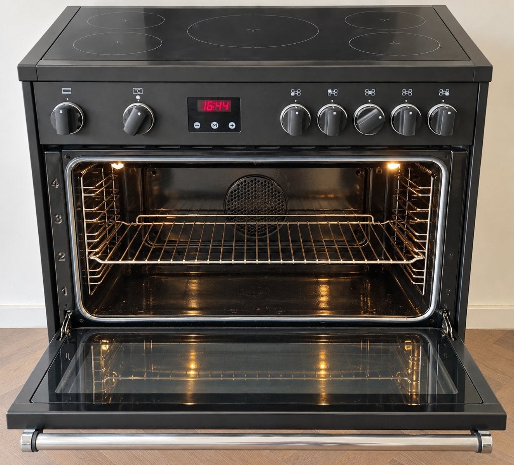 Bertazzoni 90cm inductiefornuis + keukenblok + afzuigkap, Ophalen, Gebruikt, 150 tot 200 cm, Minder dan 100 cm