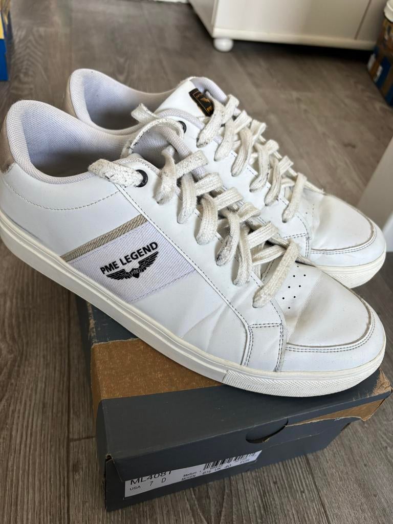 Pme Legend witte sneakers maat 44, Wit, Ophalen of Verzenden, Sneakers of Gympen, Zo goed als nieuw