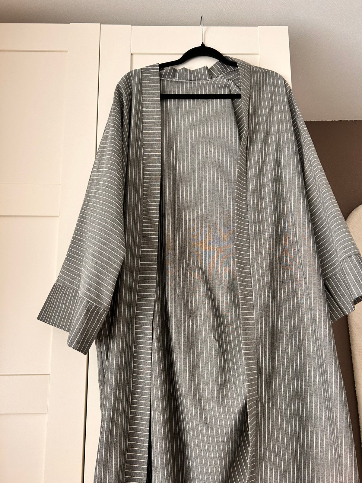 Lange gestreepte kimono kaftan vest maat l/xl, Kleding | Dames, Ophalen of Verzenden, Zo goed als nieuw, Maat 46/48 (XL) of groter