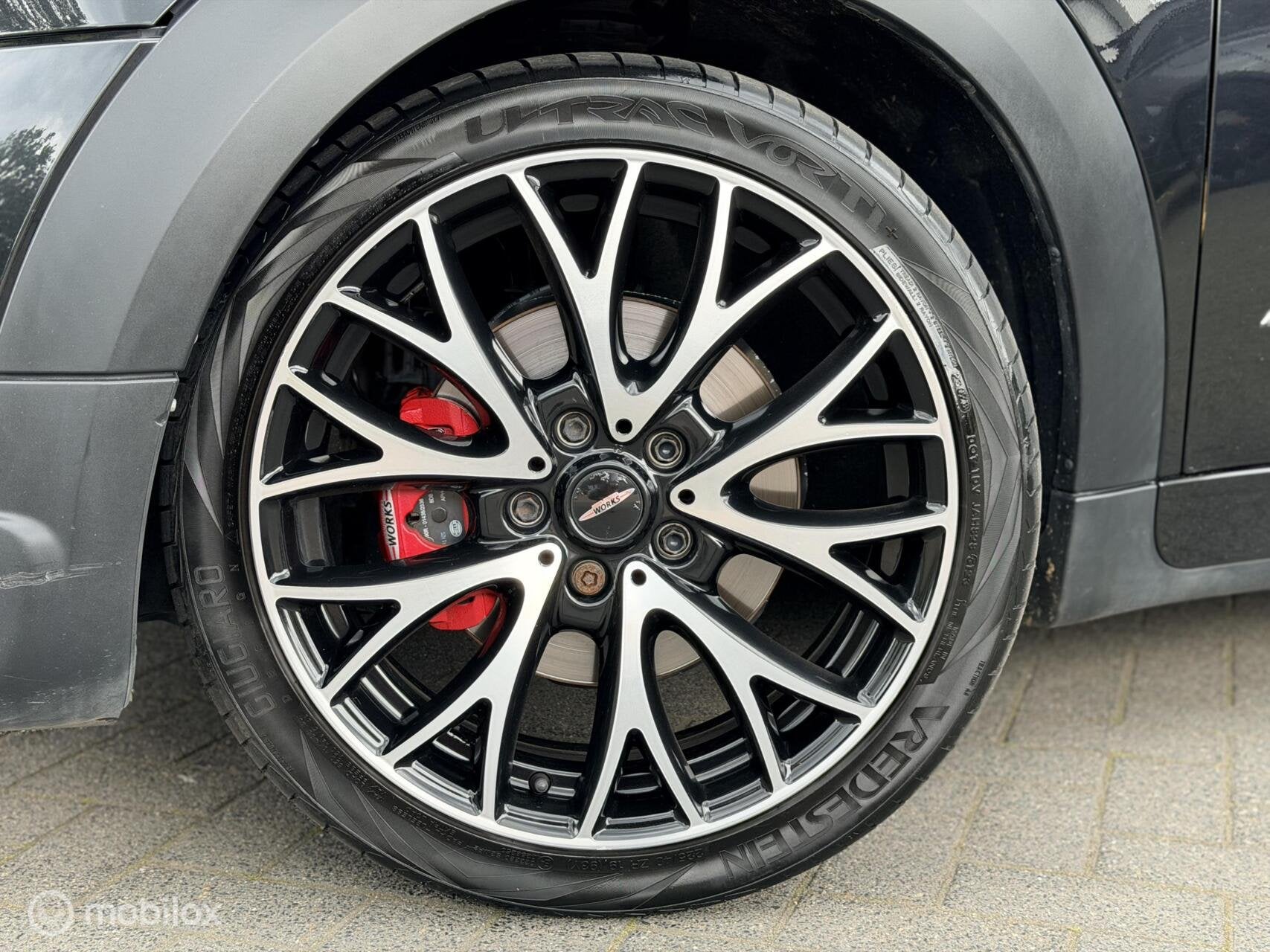 Mini Countryman 1.6 John Cooper Works ALL4 Chili TOPSTAAT!, Auto's, Gebruikt, Zwart, Vierwielaandrijving, Automatische klimaatregeling