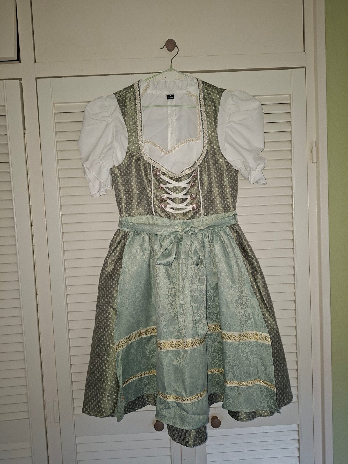 Oktoberfest Dirndl Jurk Shein - Maat M (valt klein), Kleding | Dames, Ophalen, Nieuw, Boven de knie