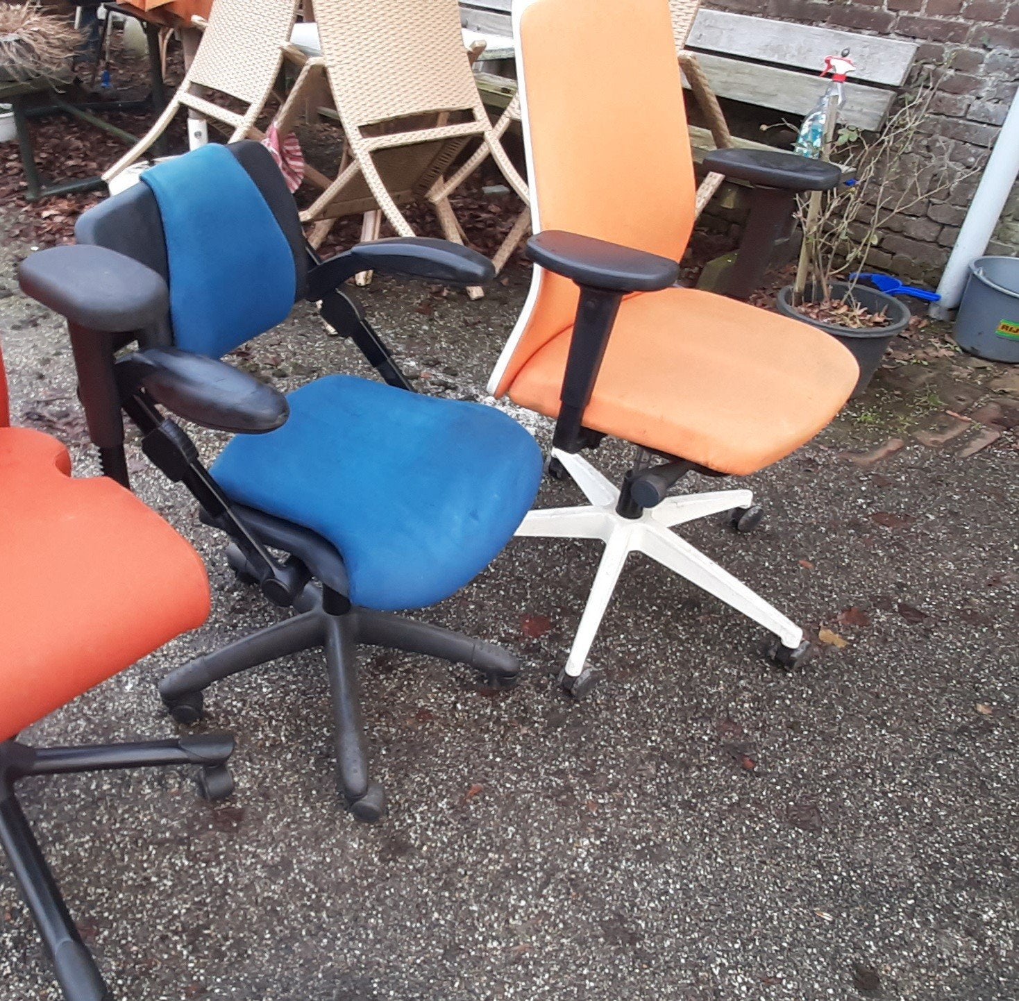Bureaustoel Interstuhl / Hag, Ophalen, Blauw