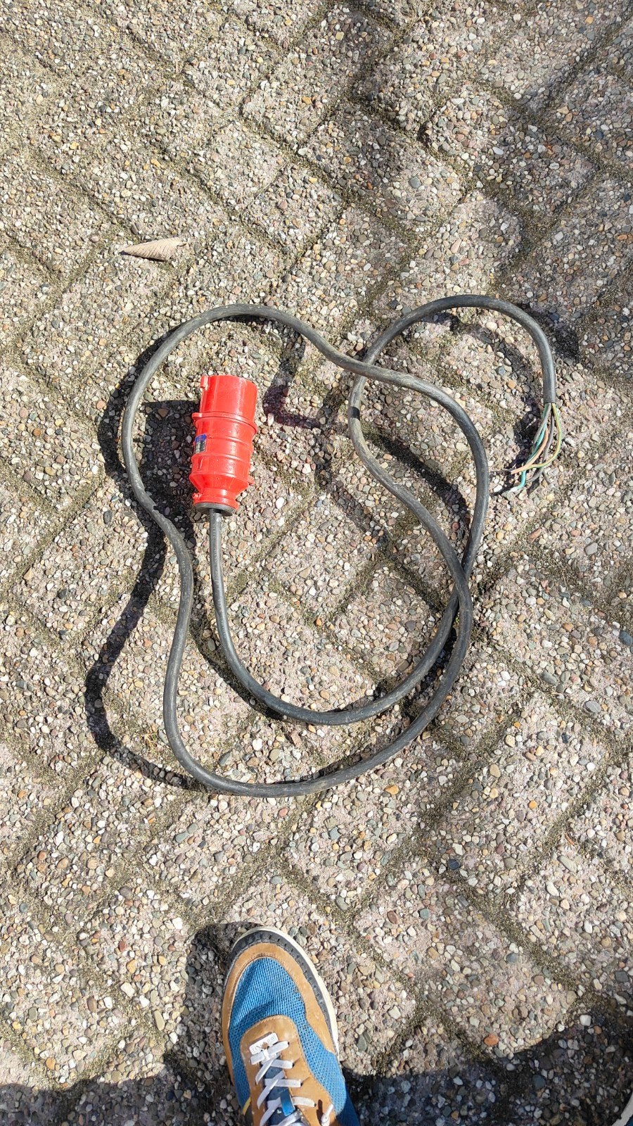 Verlengsnoer met CEE stekker - 32A, Ophalen of Verzenden, Gebruikt, Overige merken, Kabel of Snoer