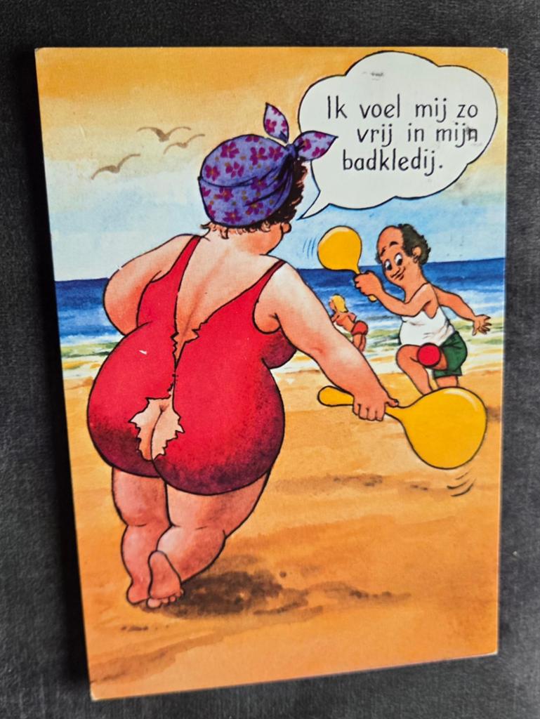 Dikke vrouw scheurt tijdens potje tennis uit badpak, Verzenden, Gelopen, Overige thema's