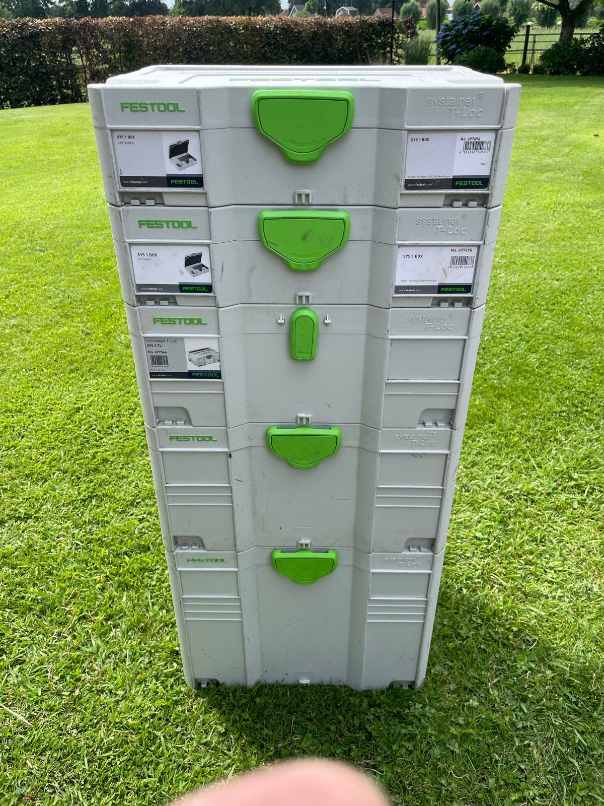 Festool Systainers (5 stuks) met bakjes en schuim, Ophalen of Verzenden, Zo goed als nieuw