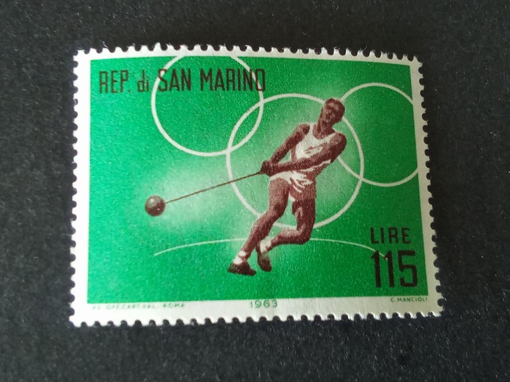 San Marino 36 - Hamerslingeren PF, Verzenden, Postfris, Sport