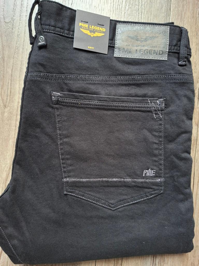 PME LEGEND Tailwheel slimfit jeans W38 L32 zwart, W36 - W38 (confectie 52/54), Zwart, Nieuw, Ophalen of Verzenden