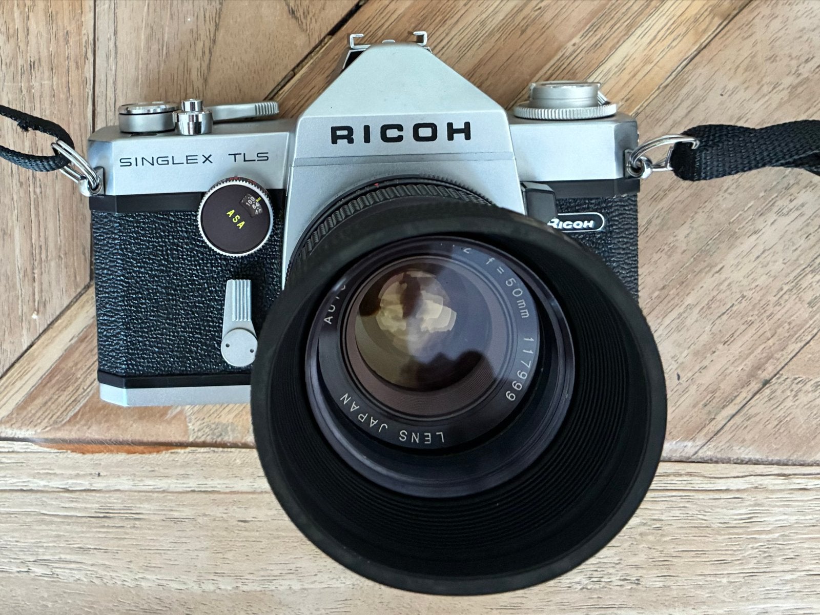 Ricoh Singlex TLS Analoge Spiegelreflexcamera met Lens, Ophalen of Verzenden, Gebruikt, Spiegelreflex, Overige Merken