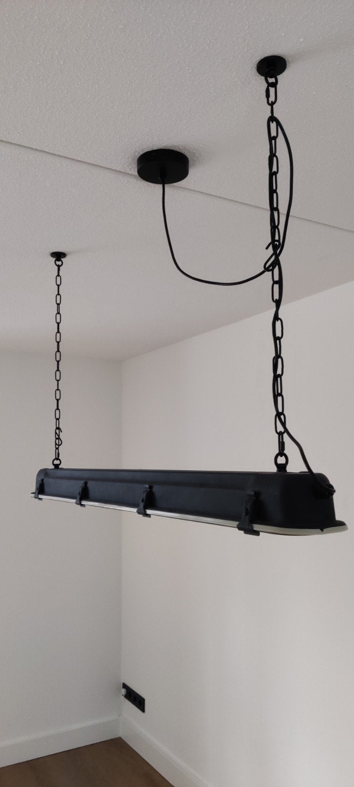 Zuiver G.T.A. Hanglamp XL Zwart, Ophalen, Kunststof, Overige fittingen, Zo goed als nieuw