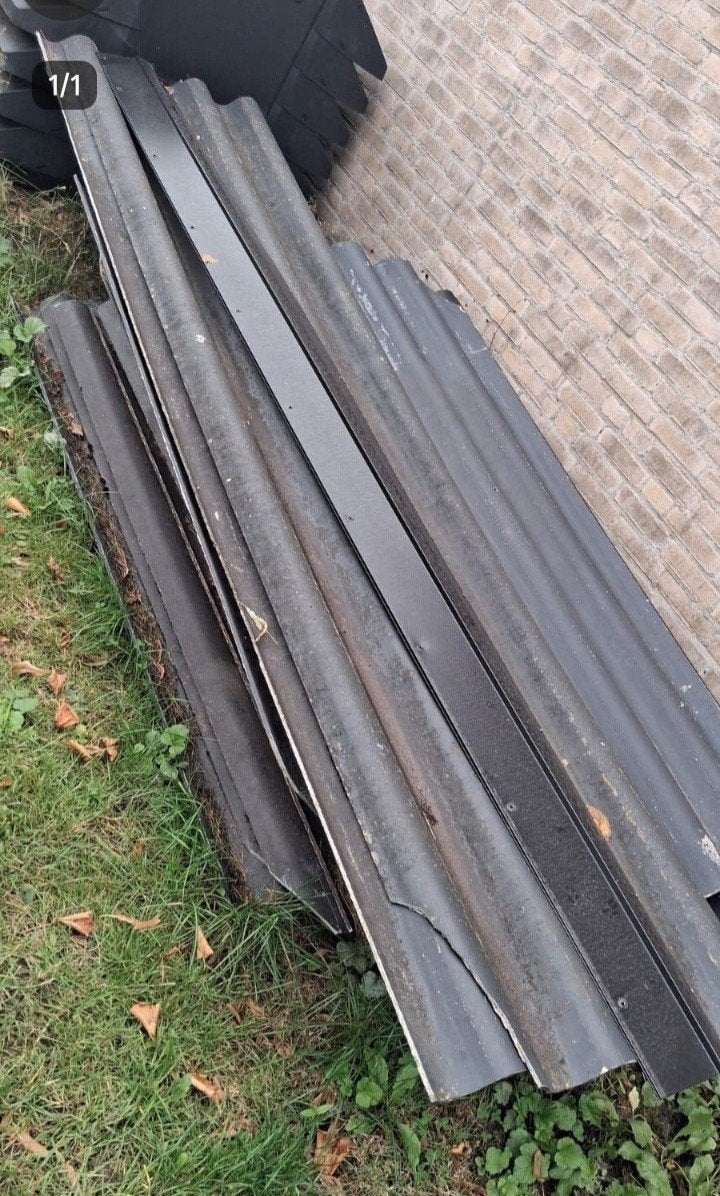 Gratis af te halen dakplaten - golfplaten, Ophalen, Zwart, 15 m² of meer, Golfplaat