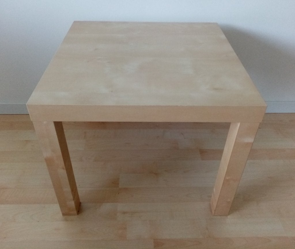 Lack IKEA tafeltje bijzettafel, Vierkant, 55 tot 75 cm, Zo goed als nieuw, Hout