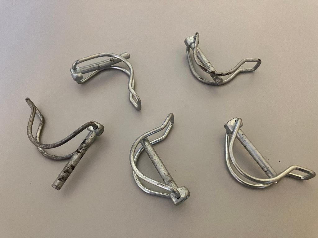 Veiligheidspen balkpen borgpen D-vormig (5x) 50 mm 6 mm., Fietsen en Brommers, Fietsaccessoires | Aanhangers en Karren, Ophalen of Verzenden