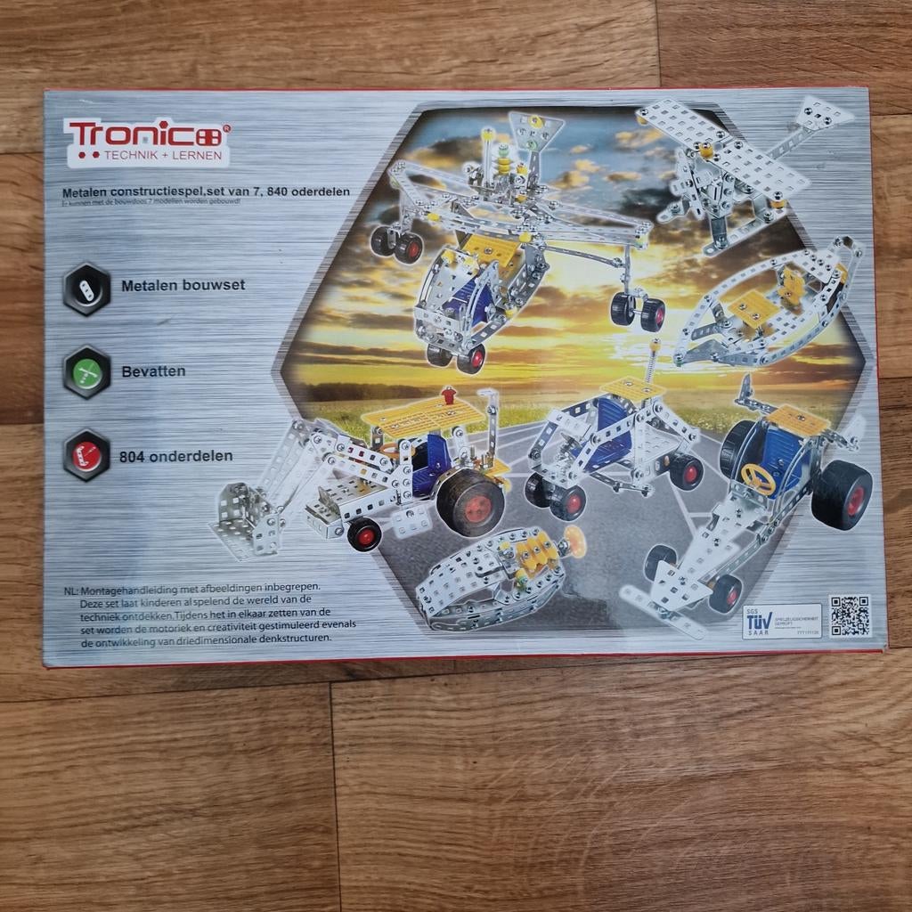 Tronico Bouwset - Metaal Constructiespeelgoed 7-in-1, Ophalen of Verzenden, Nieuw, Overige merken