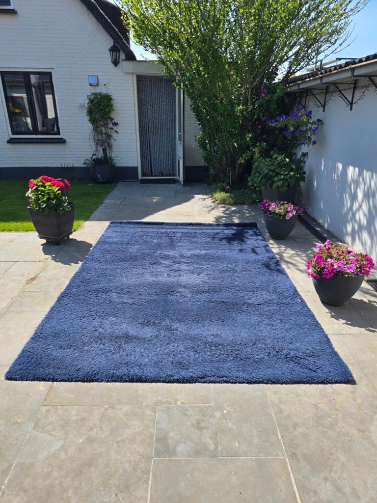 Hoogpolig tapijt - 200x290 cm - Sailor Blue, Ophalen, Blauw, Hoogpolig, Modern, Comfortabel, 200 cm of meer