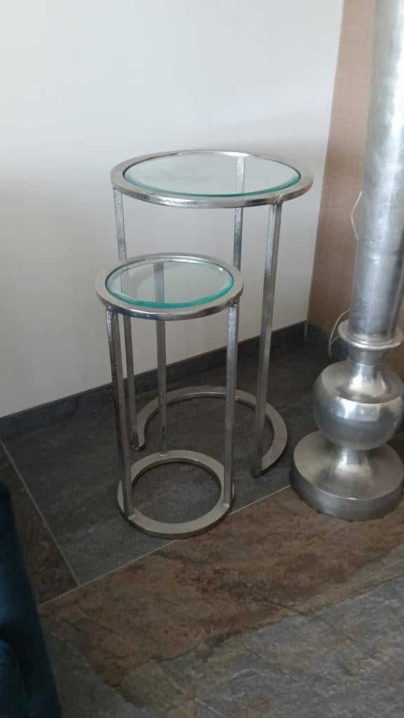 Bijzettafels van ptmd, Minder dan 55 cm, Rond, Zo goed als nieuw, Ophalen