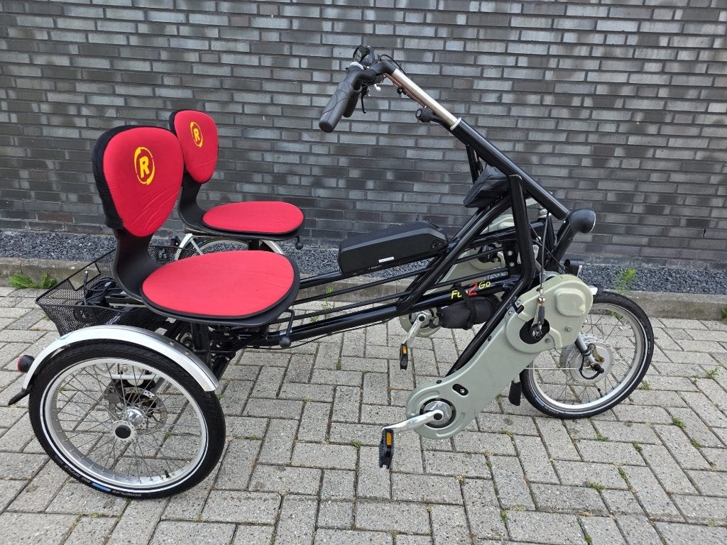 Elektrische Van Raam Fun2Go Duofiets, Fietsen en Brommers, Fietsen | Driewielfietsen, Ophalen, Gebruikt, Terugtraprem, Van Raam