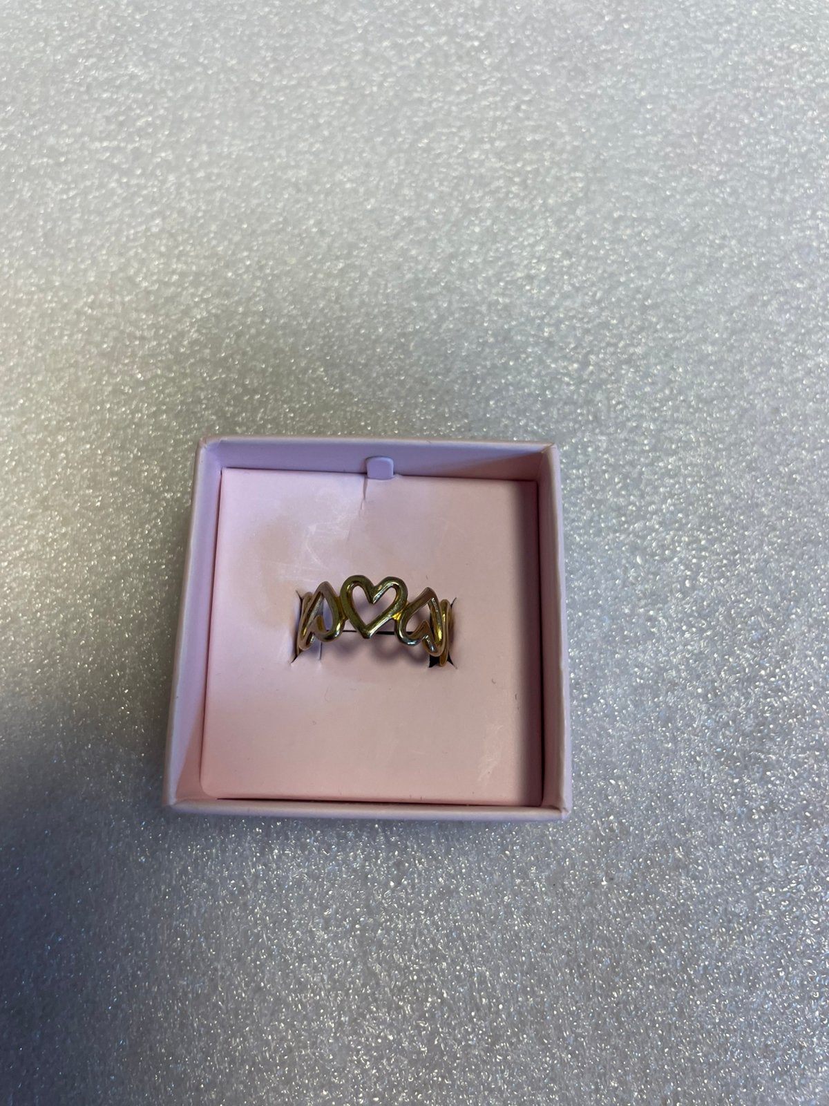Leuke gouden aanpasbare hartjesring ring, Ophalen of Verzenden, Zo goed als nieuw, Goud, Dame