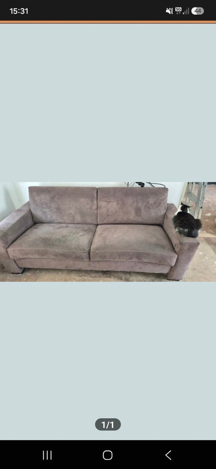 Nette 2 persoons bank, Huis en Inrichting, Ophalen, Gebruikt, 75 tot 100 cm, Tweepersoons