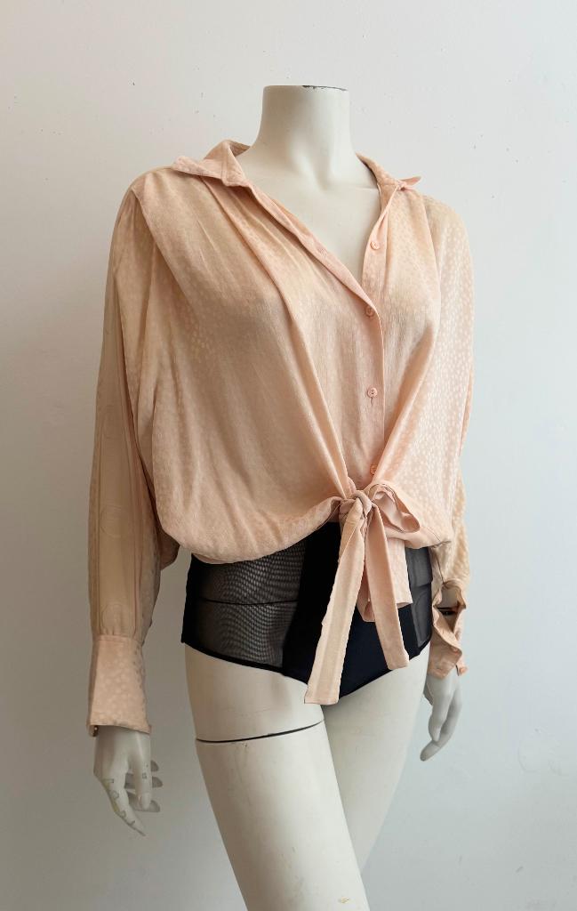 vintage zijden blouse 38 MARIO PUCCI CECCONI, Kleding | Dames, Ophalen of Verzenden, Zo goed als nieuw, Maat 38/40 (M)