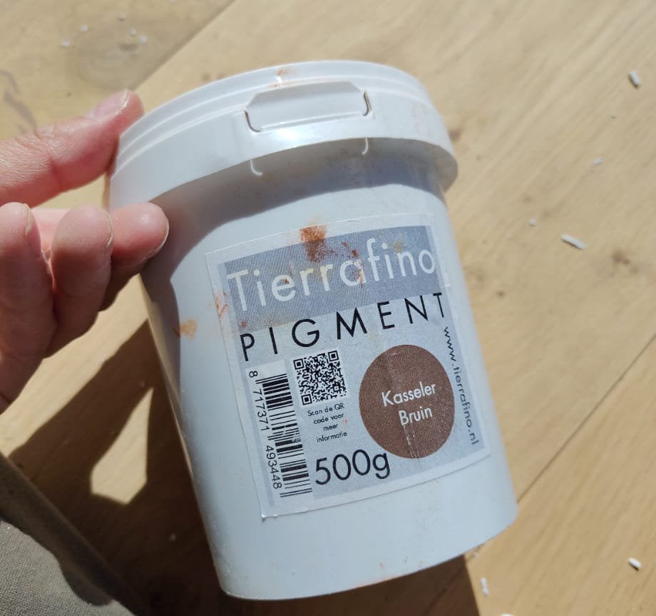 Tierrafino Pigment Kasseler Bruin - 500 gram, Ophalen of Verzenden, Zo goed als nieuw