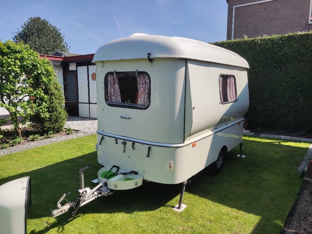 Falter oldtimer retro klapcaravan/vouwcaravan/Boot 1964, Caravans en Kamperen, Vouwwagens, Overige kleuren, Tot en met 2, Aanwezig