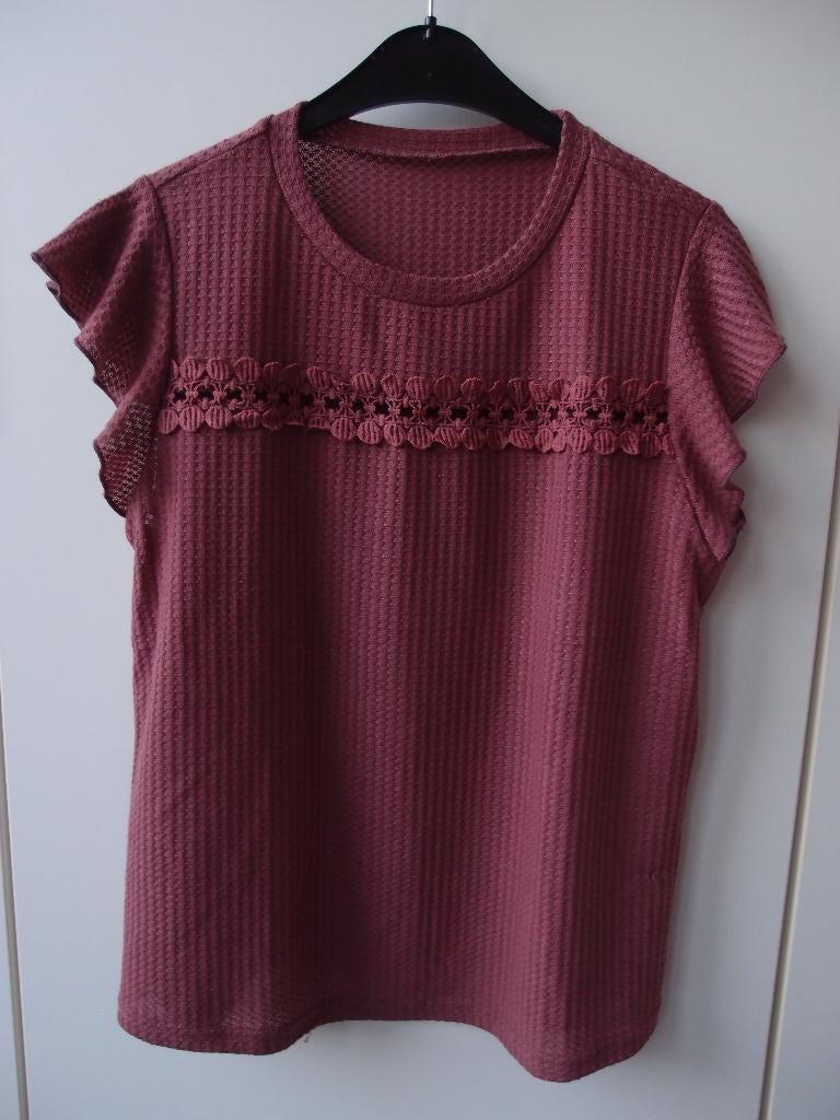 Mooie dames meisjes Shein top blouse maat L, Maat 42/44 (L), Ophalen of Verzenden, Zo goed als nieuw, Korte mouw