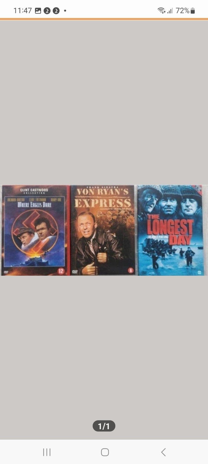 DVD FIMS 3 STUKS VOOR 5.URO.TOP OPHALEN, Ophalen, Zo goed als nieuw