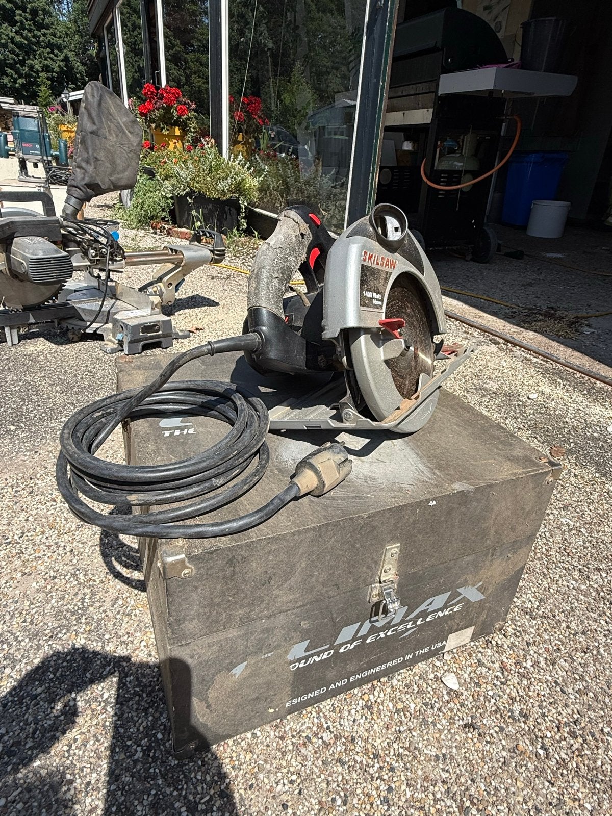 Skilsaw Cirkelzaag 1400W - Krachtig en Betrouwbaar, Ophalen, Gebruikt, Cirkelzaag, 30 tot 70 mm