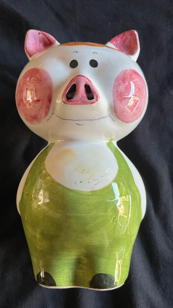 Keramisch Spaarvarken, hand geschilderd, made in Italy, Ophalen of Verzenden