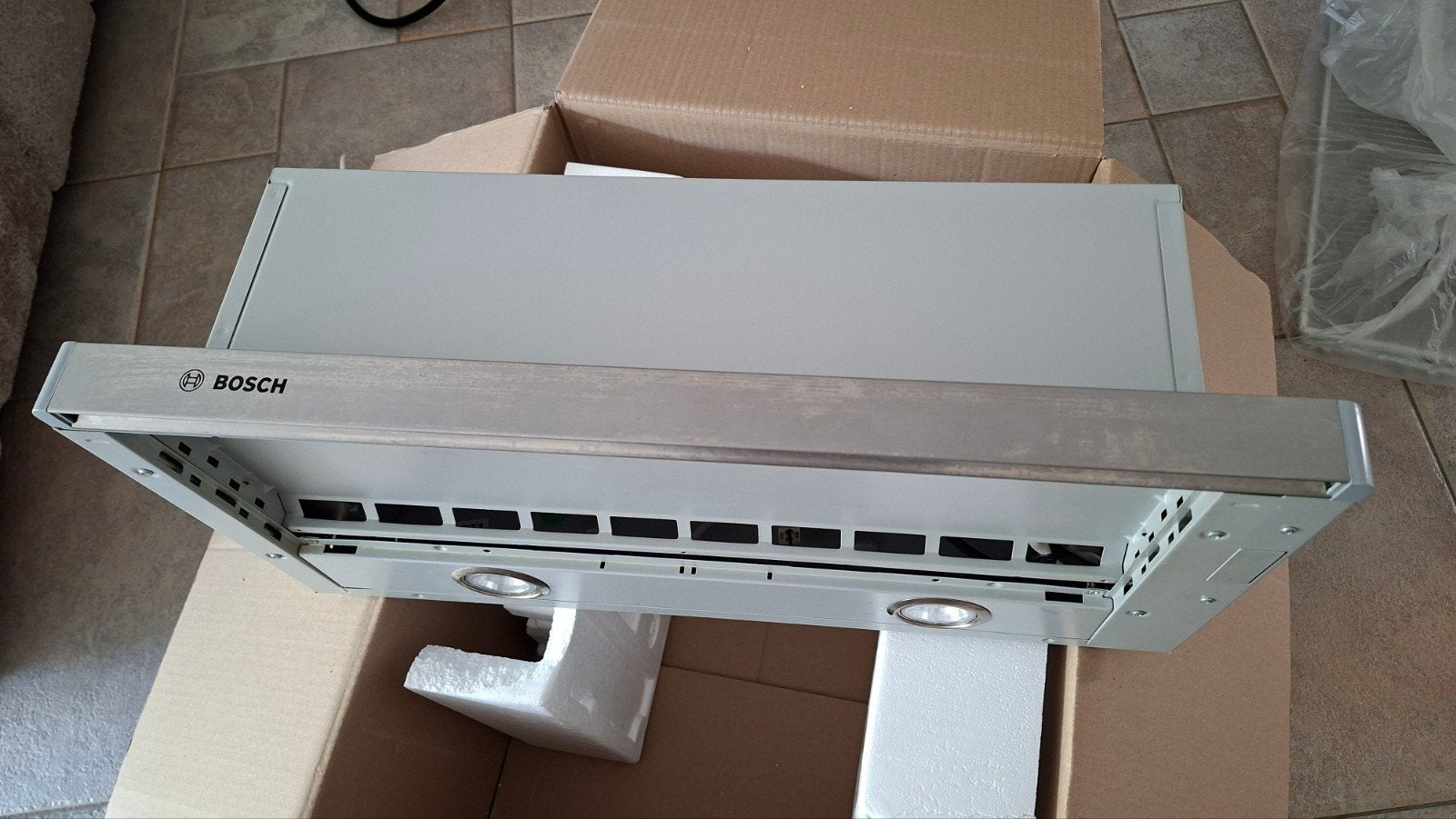 Bosch dfo060w51 motorloze afzuigkap, Ophalen, 100 cm of meer, 60 cm of meer, Zo goed als nieuw