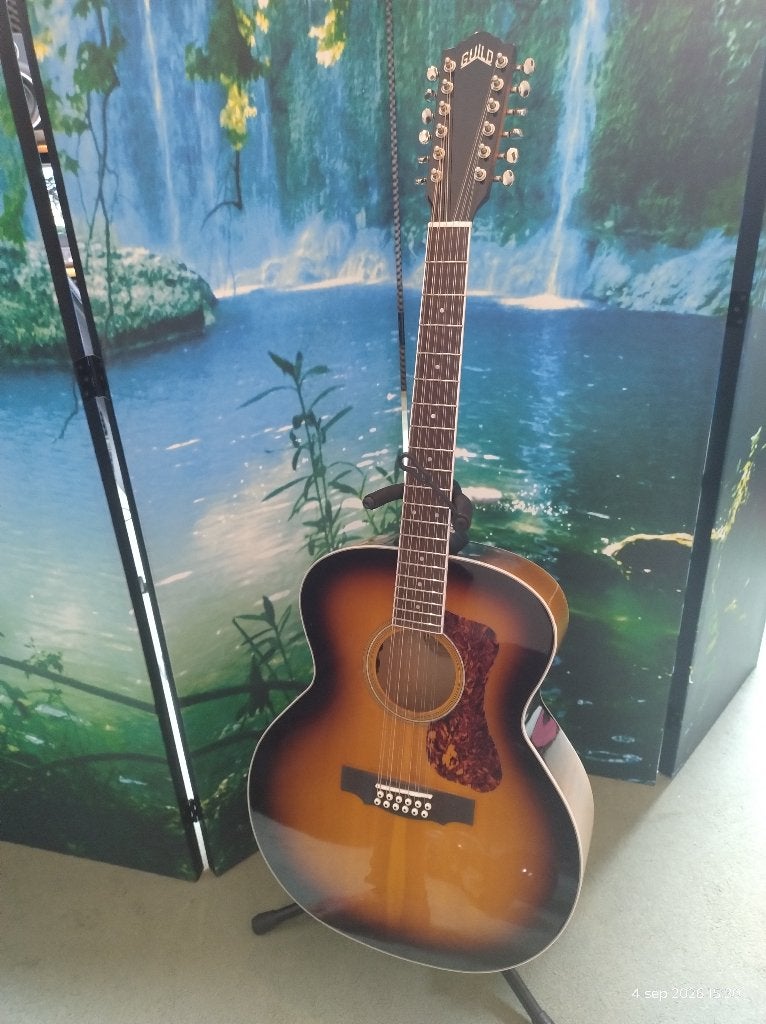 Guild F2512E 12-snarige westerngitaar jumbo, Ophalen, Gebruikt, Western- of Steelstringgitaar, Met (piezo-)element