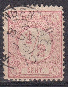 Nederland 1891 nr 39 Prinses Wilhelmina WAGENINGEN, Verzenden, Gestempeld, Overige thema's