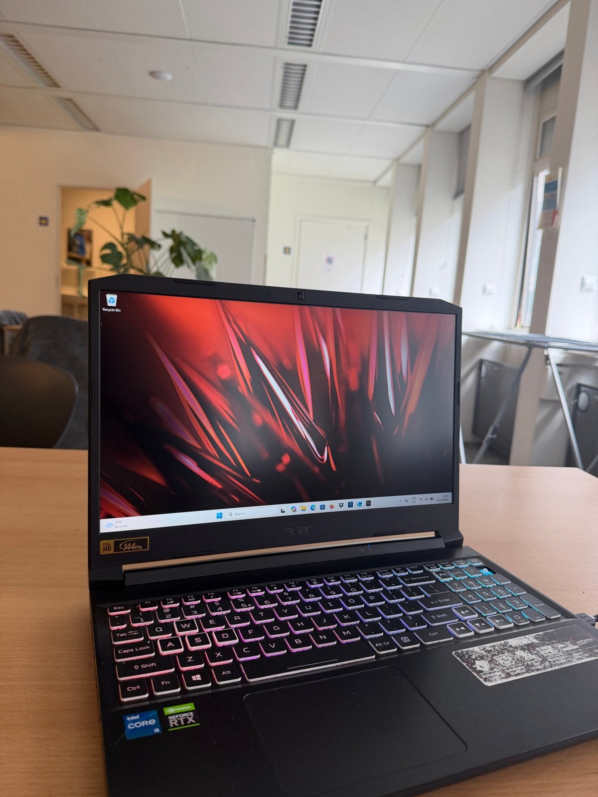 Acer Nitro 5 Gaming Laptop - i5-11400H, RTX 3060, 8GB RAM, Ophalen, Met videokaart, 2 tot 3 Ghz, 8 GB