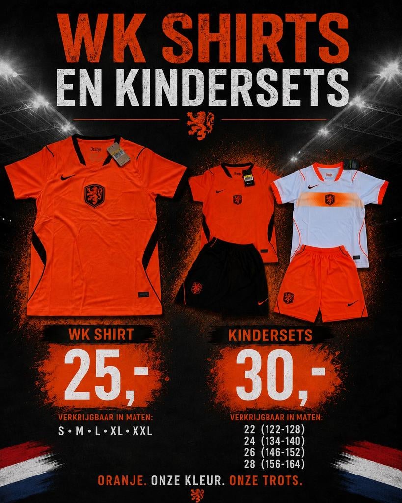 Nederlands eftal, Maat XL, Verzenden, Nieuw, Shirt