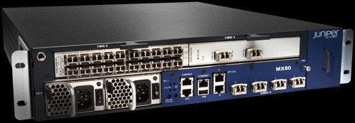 HPE Juniper Networks MX80-T, 4x 10Gb XFP Ports 2U MX80-T, Computers en Software, Netwerk switches, Verzenden, Refurbished, Info@ritmeester.info