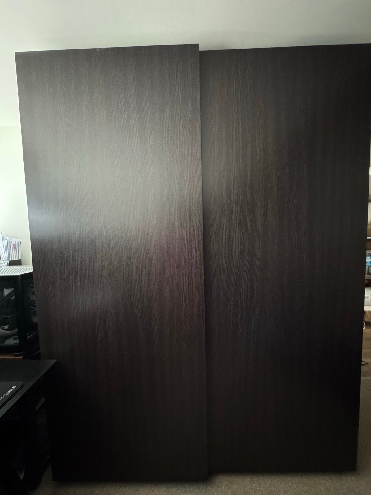 Ikea Kledingkast met schuifdeuren, planken en lades, Ophalen, Gebruikt, 100 tot 150 cm, 200 cm of meer